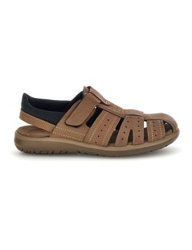 Sandali marroni con strappo in velcro FD29 41