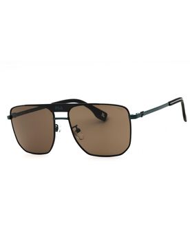 Sleek Rectangular Metal Sunglasses for Men
