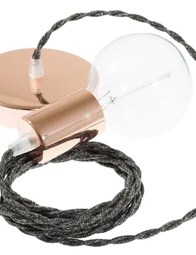 Cables Suspension Luminaire Tn03 1 M Diy Anthracite / Copper One Size - Creative - FashionsVida