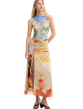 Desigual Damen Kleid Orange 508868