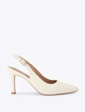 Stiletto Heel Pointed Slingback Shoes Cream female - Carvela - FashionsVida