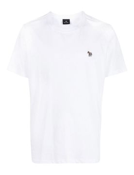 T-shirt in cotone con logo Zebra