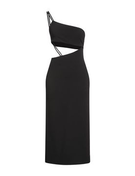 Midi-Kleid Damen Schwarz M,S Damen