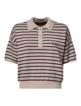 Polo a righe attillate