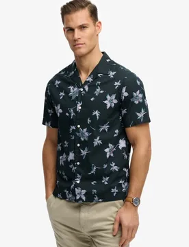 Superdry Herren Kurzarmhemd mit Cabana-print Blue - Größe: Xxl - 64.99 - FashionsVida