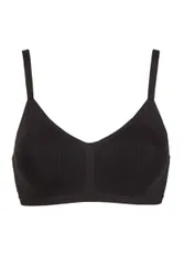 Women's 1 Pack Sloggi Zero Feel Pure Soft Bra Black Medium - Black - Size: Medium