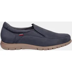 Zapatos elasticos de hombre de piel