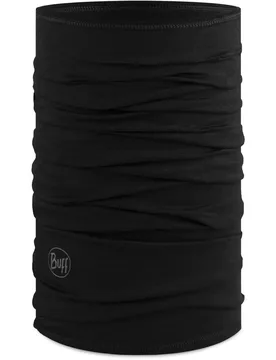 Merino Lightweight Schal, schwarz One Size - Buff - FashionsVida