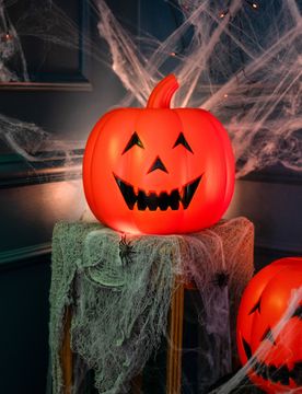 Raumdekoration Leuchtdekoration Kürbis Halloween 32 cm