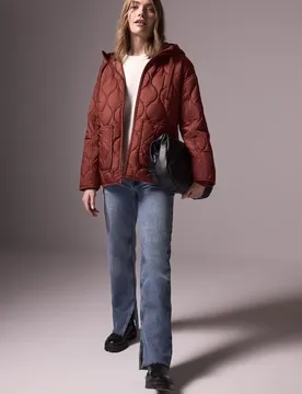 Street One Oversized Steppjacke female Braun