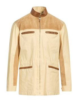 Jacke & Anorak Herren Pastellgelb 50 Herren
