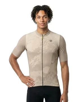 Maglia A Maniche Corte Off Road Gravel Krakatoa Beige - Ale - FashionsVida