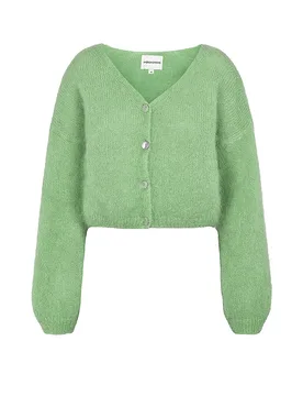 Cardigan Corto CORNELIA verde L - American Dreams - FashionsVida