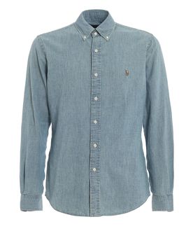Camicia b/d in denim di cotone