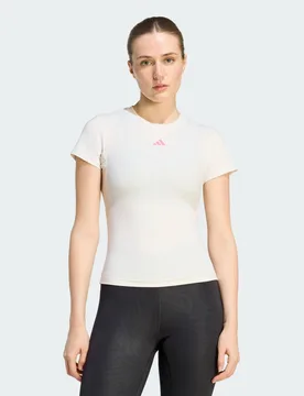 T-SHIRT A 3 STRISCE STUDIO BABY XS Beige - Adidas - FashionsVida