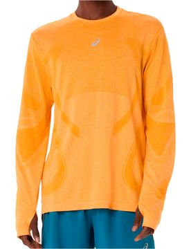 Road camiseta técnica manga larga hombre Naranja (XL)