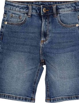 Bermuda Denim Logo Bianco RBP24087BENH