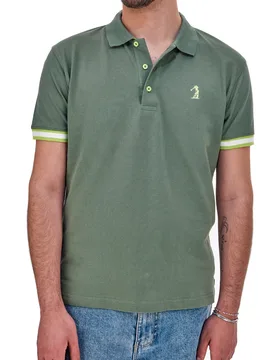 Polo Mezza Manica Verde Miliatre 1327 M - US GOLF CLUB - FashionsVida