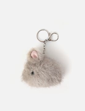 Misako Rabit rabbit key ring Grey