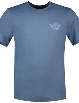 T-shirt à Manches Courtes Logo Wing And Anchor Handstyle Bluefin (Placid Blue) XL - Dockers - FashionsVida