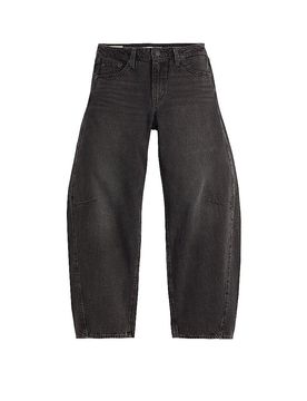 Jeans Balloon Fit BAGGY DAD BARREL schwarz 26/L32 damen