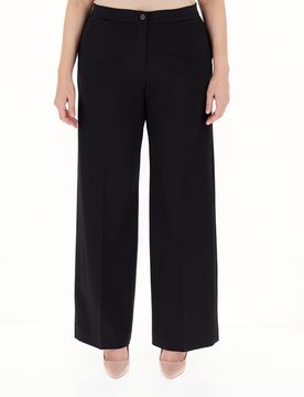 Pantalone gamba ampia NERO 52