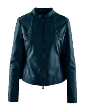 Giubbino Pelle Blu JWSAMAPLMU - Bomboogie - FashionsVida