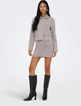 Jdy - Falda corta tweed - JDY - FashionsVida
