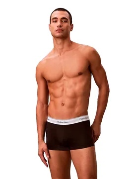 Boxers Lv00nb4389 Trunk Low Rise 3 Unités Black / Diamond Logo Black / Classic Wh XL - Calvin Klein - FashionsVida