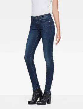 Jean Midge Zip Mid Waist Skinny Dark Aged 25