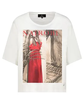 Monari T-Shirt crema 44 - monari - FashionsVida