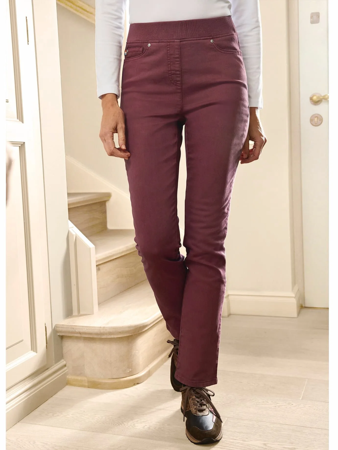 Bequembundhose Powerstretch - Bordeaux - female - Size: 25 - Avena - FashionsVida