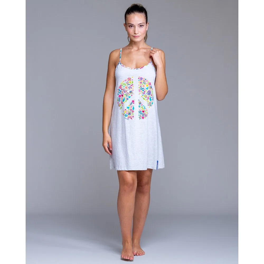 Camisón de mujer estampado peace - Señoretta - FashionsVida