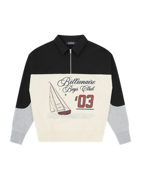 Regatta Panelled Quarter Zip - /Ecru