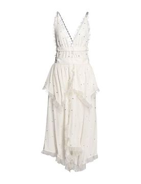 Maxi-Kleid Damen Weiß 36 Damen
