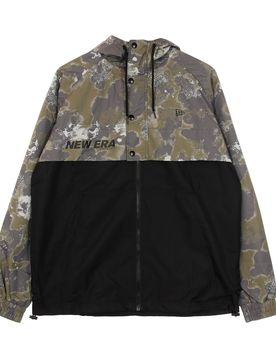 Giacca a Vento Uomo Ne Outdoor Utility Aop Windbreaker Laser Print/black