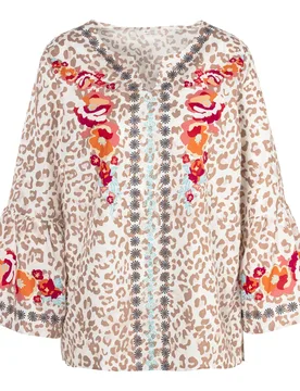 Bluse "Romantik" mehrfarbig L Damen - wedolina - FashionsVida