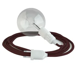 Cables Suspension Luminaire Rm19 5 M Burgundy / White One Size