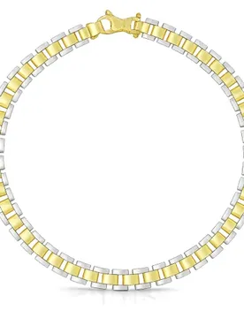 Bracciale Uomo Oro Bianco Giallo GL102479