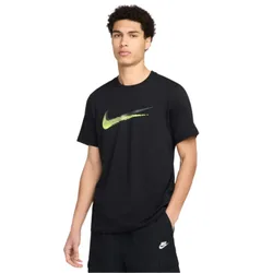 Swoosh Sportswear Black Mens T Shirt - Size Small
