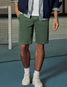 Street One Chino Shorts im Regular Fit mit Flexbund male Grün