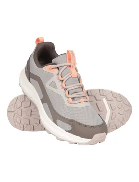 Women's 'Magnitude' Waterproof Non-Slip Grip Outdoor Lace Up Walking Shoes in Light Brown Size: 5 - Light Brown - Size: 5 - Mountain Warehouse - FashionsVida