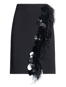 Midi-Rock Damen Schwarz 32,34,36,38,42,44,46 Damen