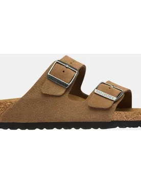 Sandalia de hombre en piel de serraje - Birkenstock - FashionsVida