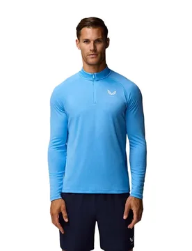Sweat à Demi-zip Adapt Cool Blue / Mid Grey L - Castore - FashionsVida