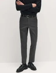 Slim Fit Smart Stretch Trousers Charcoal male