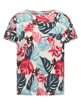 TOS AOP Print Mix T-Shirt female
