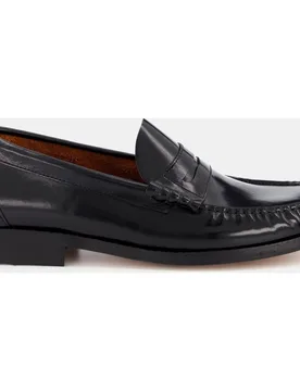 Mocasines de hombre en de piel con bordón y adorno de antifaz - Dustin - FashionsVida
