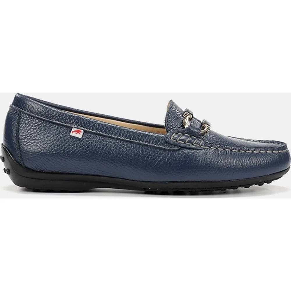 Mocasín de mujer en piel con adorno - Fluchos - FashionsVida