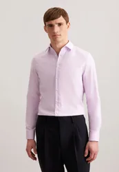Slim Business Hemd Uni Rosa/Pink 42